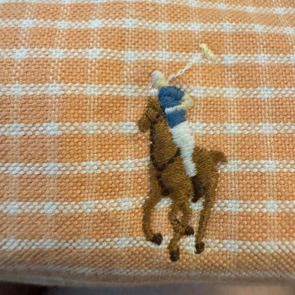 Polo Ralph Lauren classic fit orange gingham short sleeve button down Sz S - Picture 5 of 6